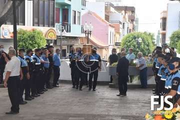 Telde despide con honores y lágrimas a su agente Martín Calzada (Foto Francisco Javier Santana)